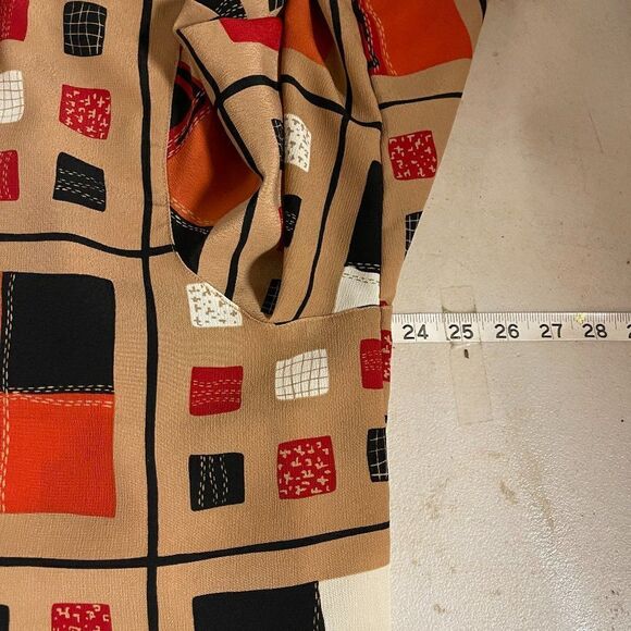 Alfred Dunner Retro Long Pleated Front Sleeve Blouse Plus Size Curvy 18 - Picture 8 of 10